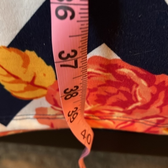 LuLaRoe Women’s Blue, White and Orange Floral Dress Size Small EUC - Picture 5 of 7